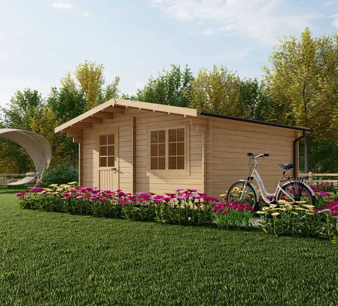 Gartenhaus aus Holz Rumex, 5x4 m, BF 18.5 m2 