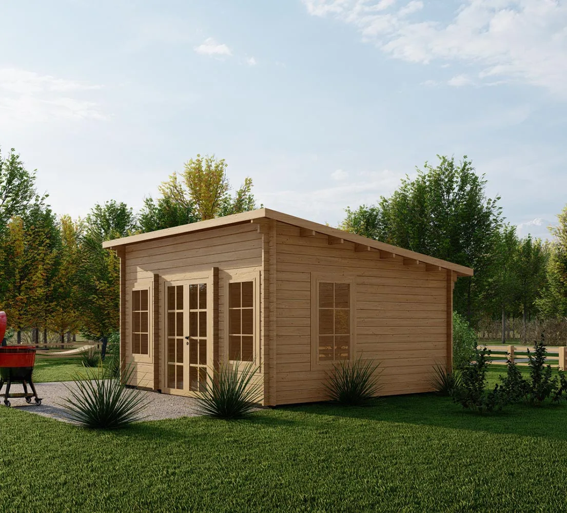Gartenhaus aus Holz Calluna, 5x4 m, BF 19 m2 