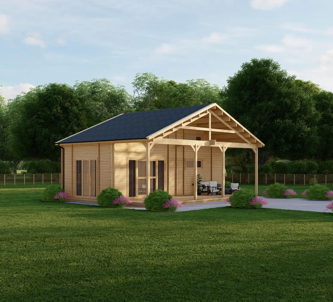 Außensauna Melissa, 10x7 m, BF 62m2