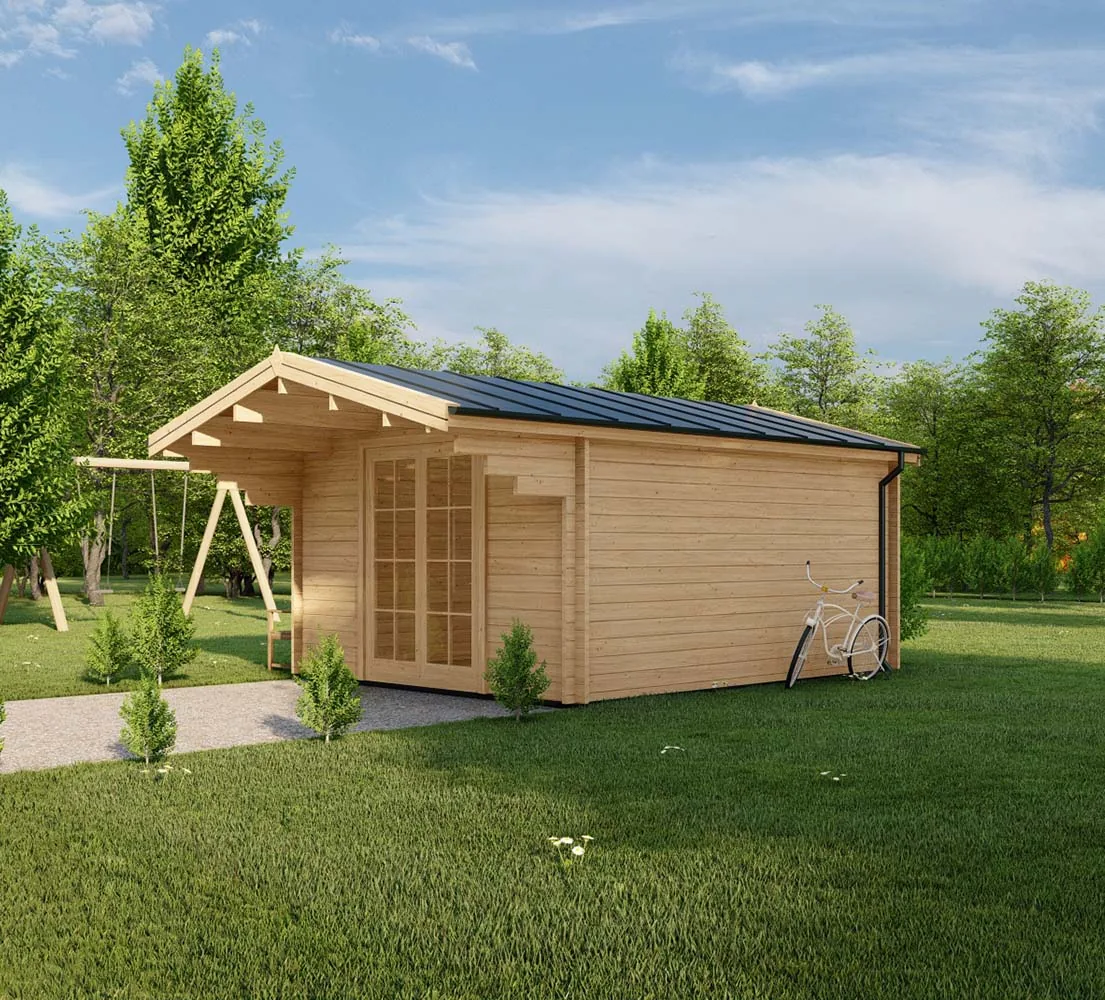 Gartenhaus aus Holz Nerine, 4x6 m, BF 16 m2