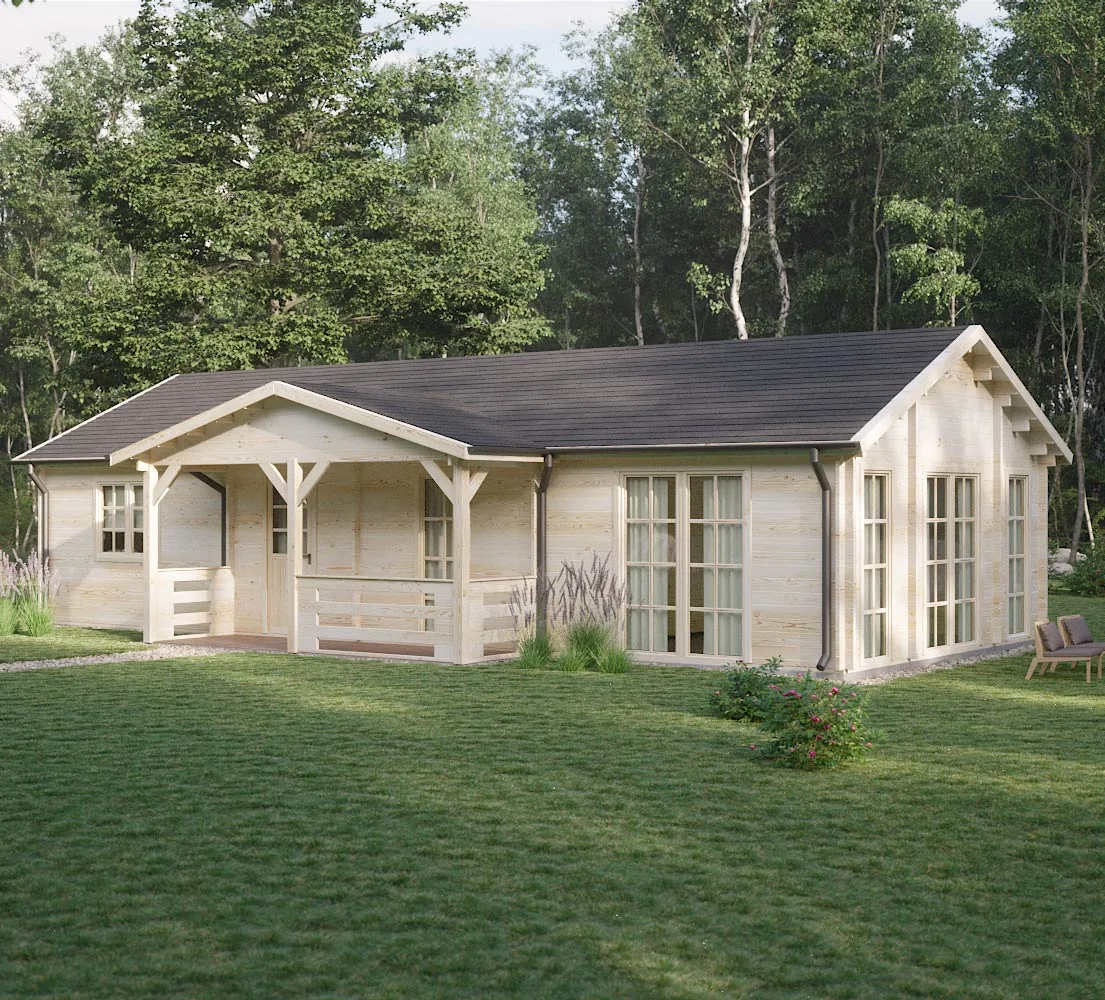 Holzhaus mit Satteldach Gentiana