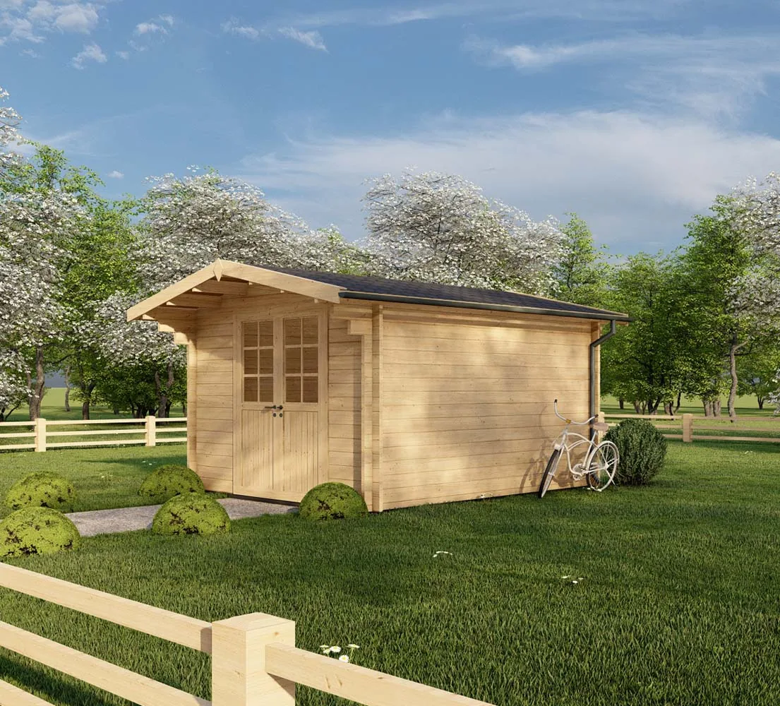 Gartenhaus aus Holz Capparis, 3x4 m, BF 11 m2 