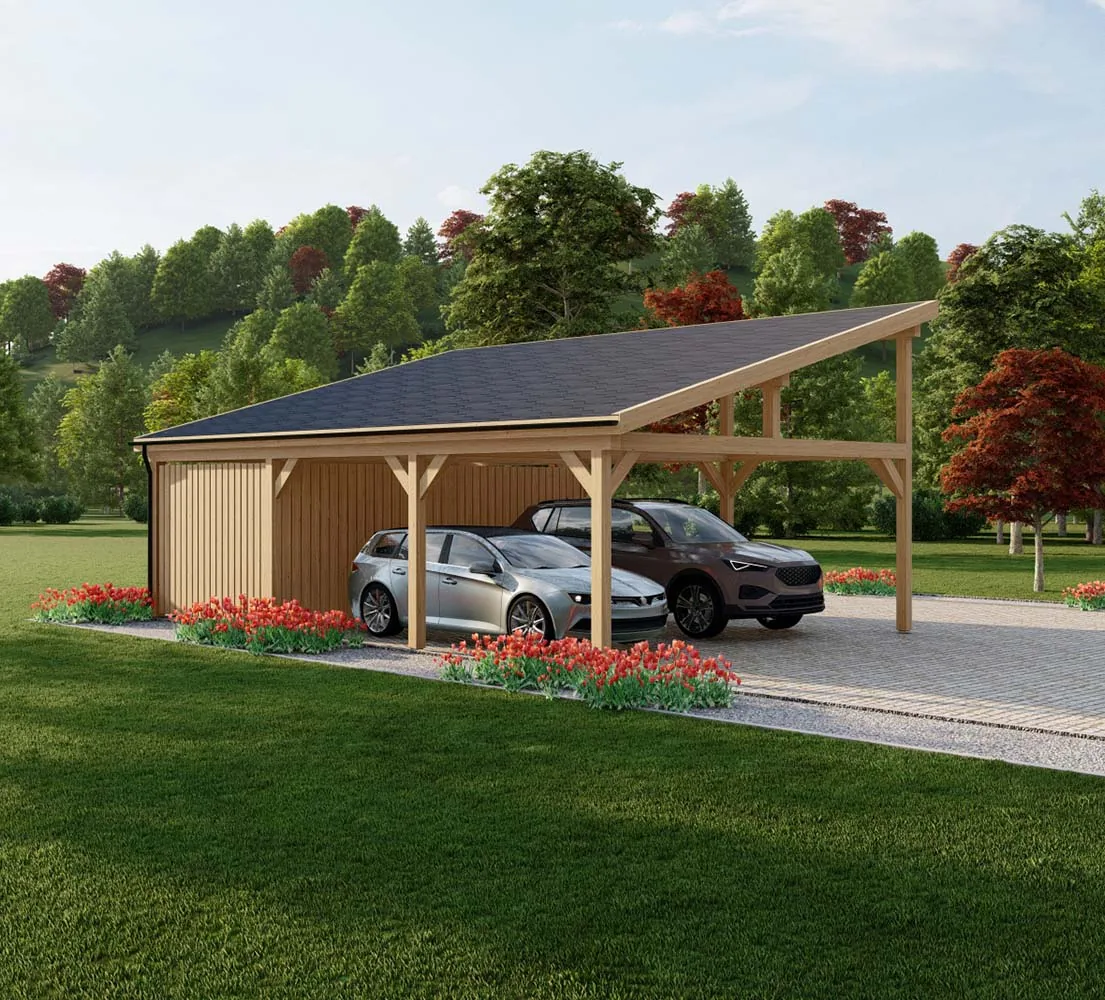  Doppelcarport Allium, 9x6 m