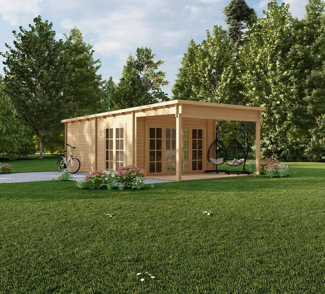 Gartenhaus aus Holz Maranta, 5x8, BF 36 m2