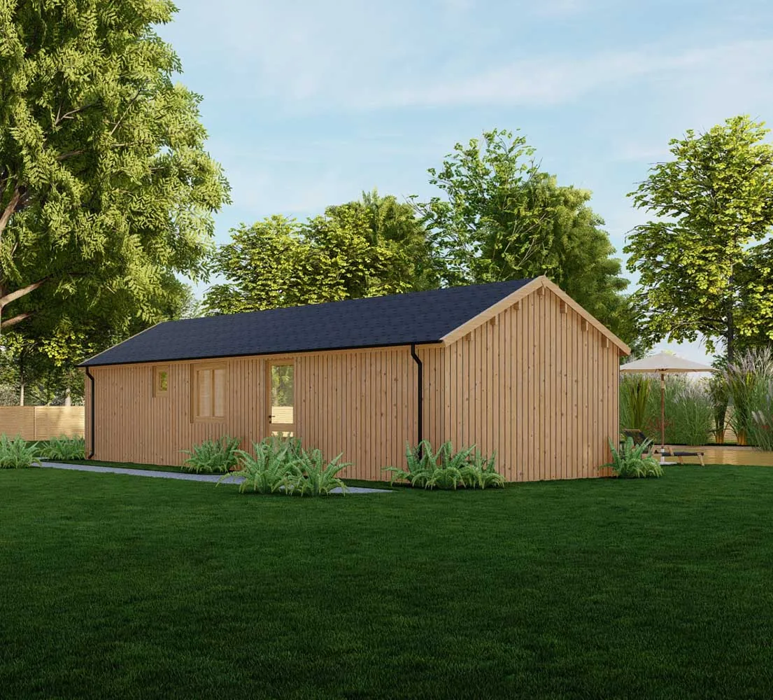 Holzhaus mit Satteldach Fumana V2