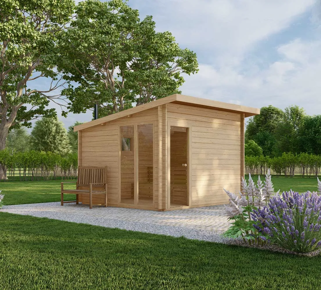 Außensauna Peperomia, 4x4 m, BF 10m2