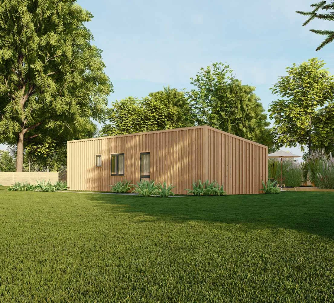 Holzhaus mit Pultdach Sinapis V3